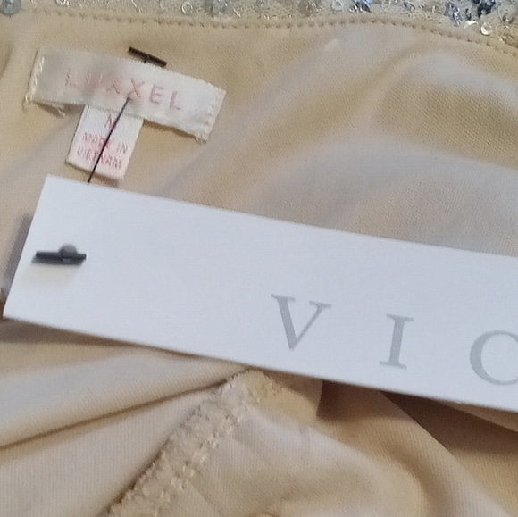 Vici Sequin Platinum balloon sleeve Dress Size M - Picture 13 of 15